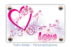 Diamante Naturale Certificato Con Personalizzazione Cuore e Love