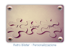 Diamante Naturale Certificato Con Personalizzazione Puzzle I Love You